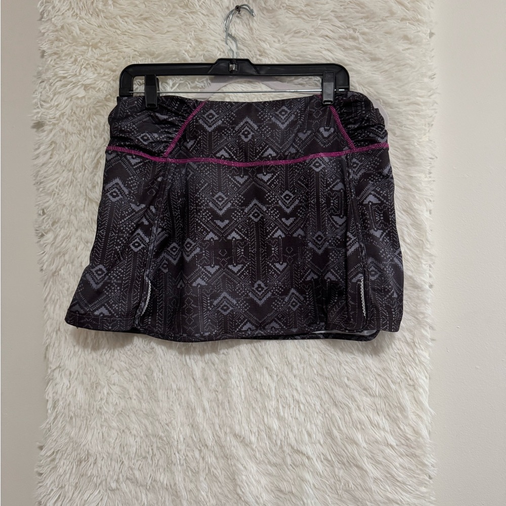 Athleta Black Skater Mini Skirt with Pleats